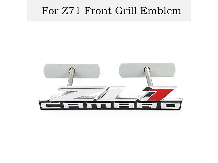 Logo Frontal parrilla Emblema Para Chevrolet Zl1 Camaro 13.8x3cm Metálico 1