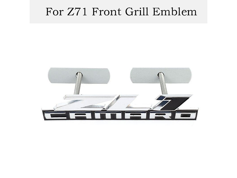 Logo Frontal parrilla Emblema Para Chevrolet Zl1 Camaro 13.8x3cm Metálico 1