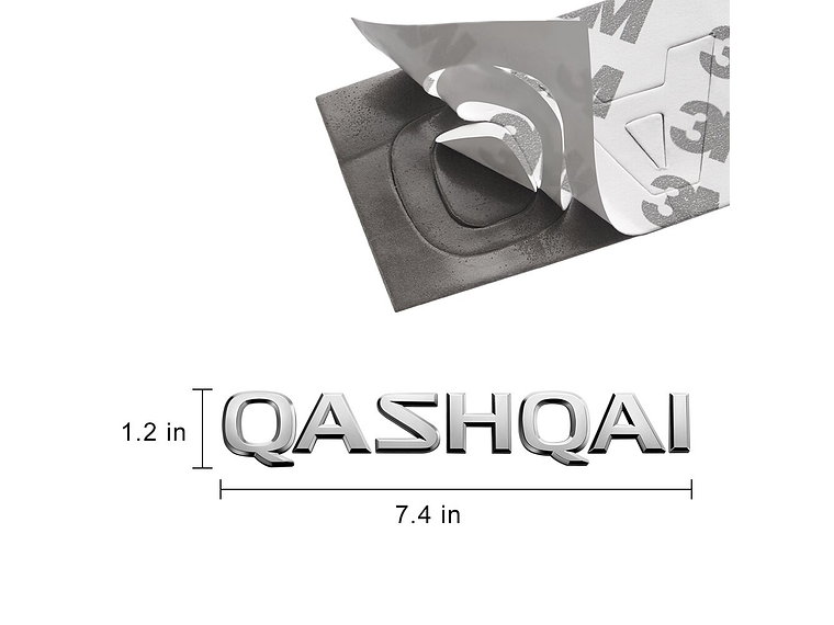 Emblema Logo Para Nissan Qashqai 3.1x18.9cm 2
