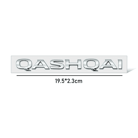Emblema Logo Para Nissan New Qashqai 19.7x2.3cm
