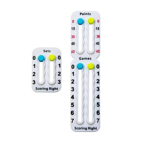 Scoring Right Marcador Puntos Juegos Set Para Tenis Y Padel Blanco