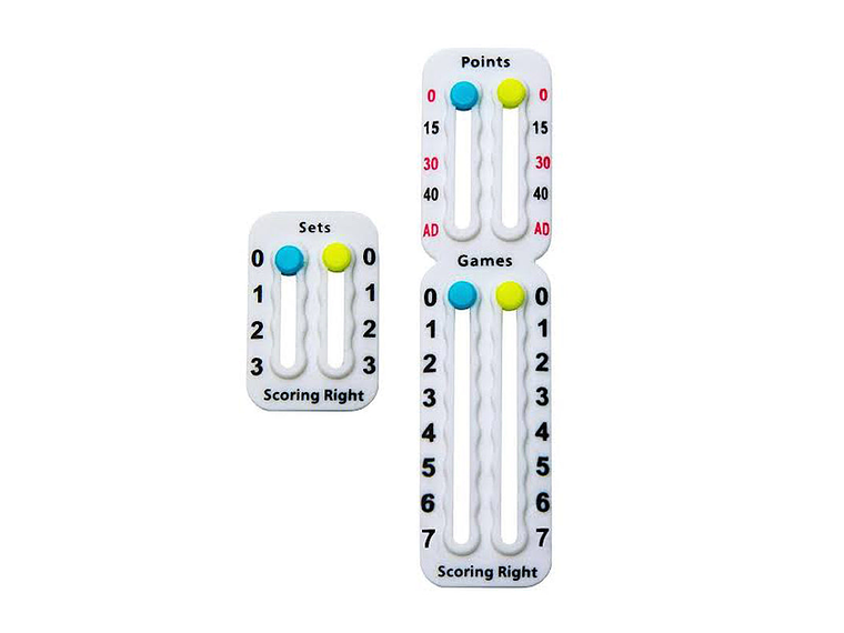 Scoring Right Marcador Puntos Juegos Set Para Tenis Y Padel Blanco 1