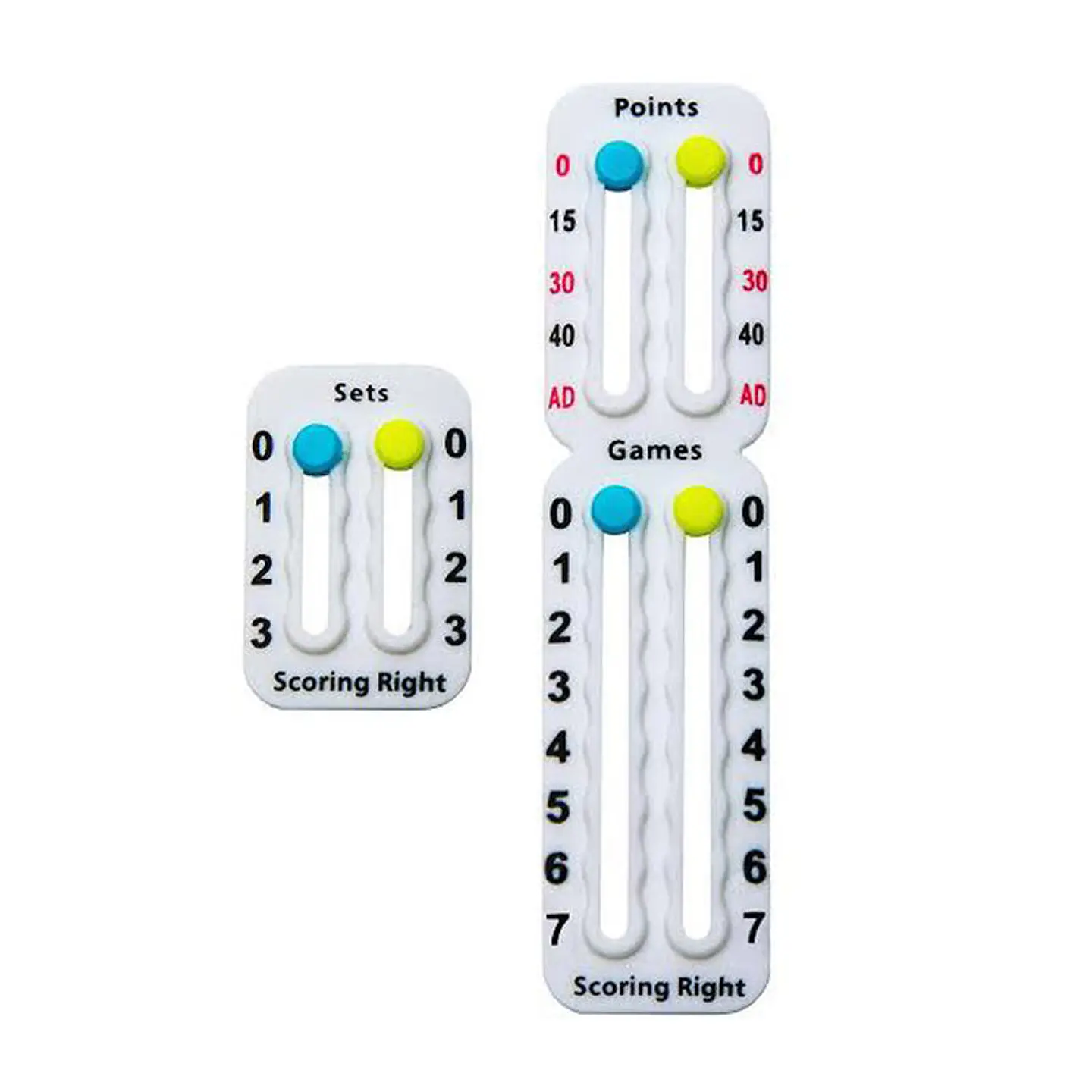 Scoring Right Marcador Puntos Juegos Set Para Tenis Y Padel Blanco 1