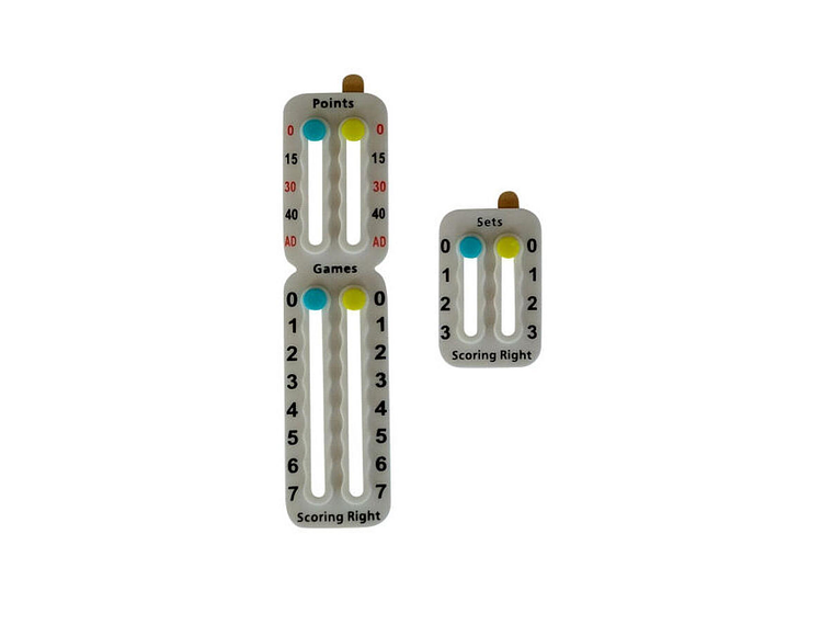 Scoring Right Marcador Puntos Juegos Set Para Tenis Y Padel Blanco 3