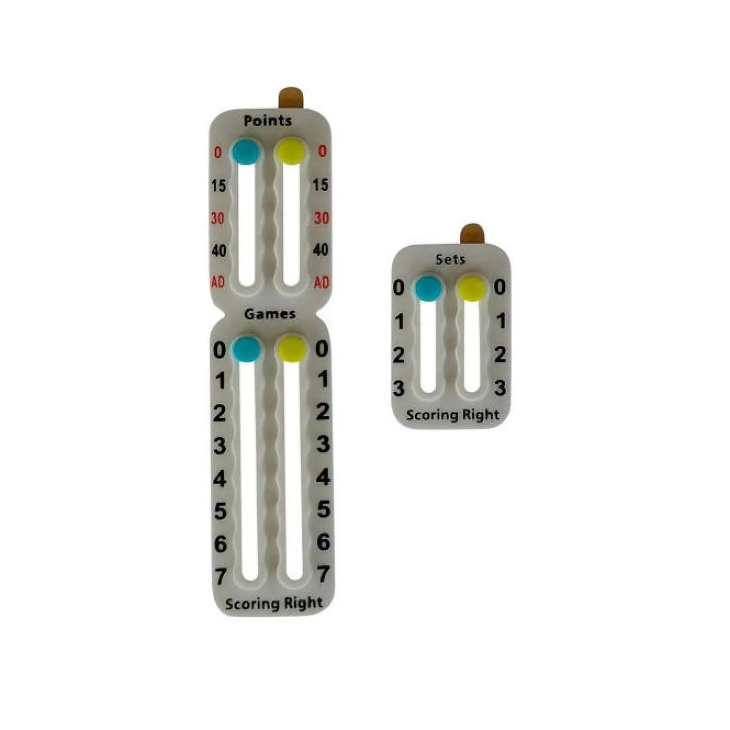 Scoring Right Marcador Puntos Juegos Set Para Tenis Y Padel Blanco 3