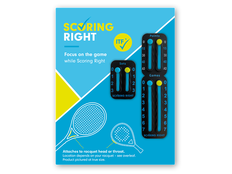 Scoring Right Marcador Puntos Juegos Set Para Tenis Y Padel Blanco 4