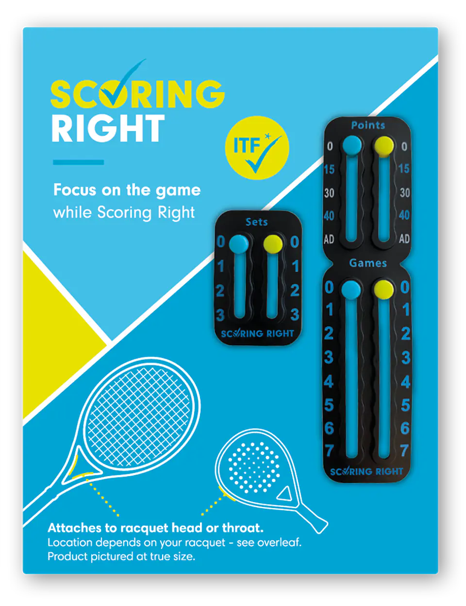 Scoring Right Marcador Puntos Juegos Set Para Tenis Y Padel Blanco 4