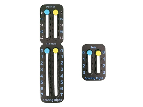 Scoring Right Marcador Puntos Juegos Set Para Tenis Y Padel Negro