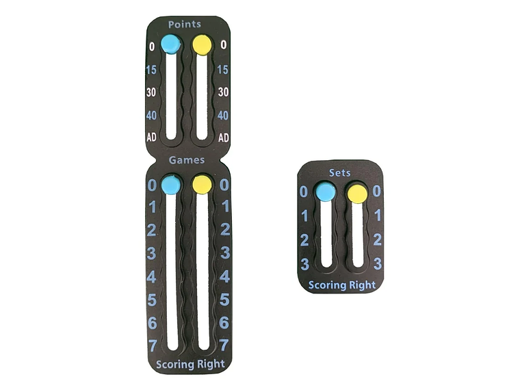 Scoring Right Marcador Puntos Juegos Set Para Tenis Y Padel Negro 1
