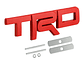 Emblema Logo Frontal Para Toyota Trd Metálico 12.3x3.4cm Rojo - Miniatura 1