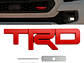 Emblema Logo Frontal Para Toyota Trd Metálico 12.3x3.4cm Rojo - Miniatura 2