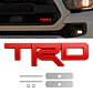 Emblema Logo Frontal Para Toyota Trd Metálico 12.3x3.4cm Rojo - Miniatura 2