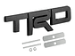 Emblema Logo Frontal Para Toyota Trd Metálico 12.3x3.4cm Negro - Miniatura 1