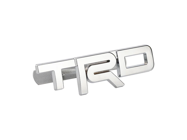 Emblema Logo Frontal Para Toyota Trd Metálico 12.3x3.4cm Cromado 2