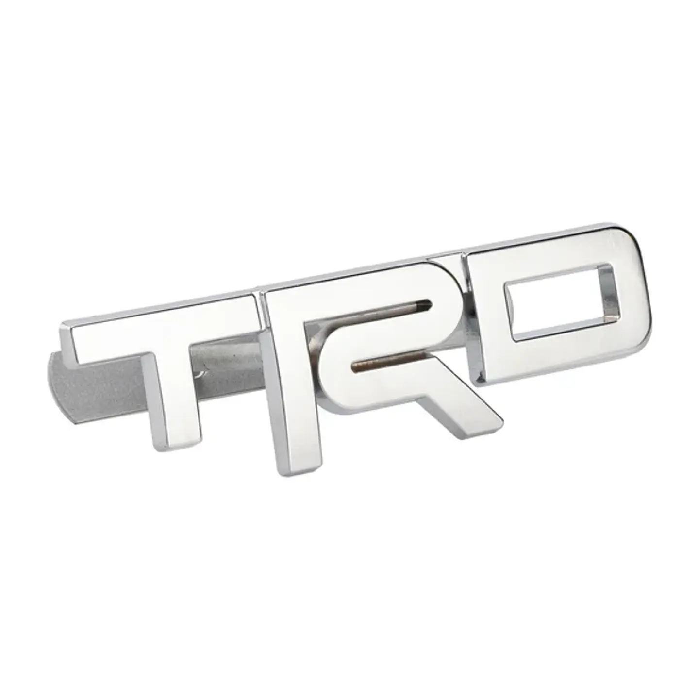 Emblema Logo Frontal Para Toyota Trd Metálico 12.3x3.4cm Cromado 2