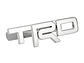 Emblema Logo Frontal Para Toyota Trd Metálico 12.3x3.4cm Cromado - Miniatura 2
