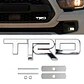 Emblema Logo Frontal Para Toyota Trd Metálico 12.3x3.4cm Cromado - Miniatura 3