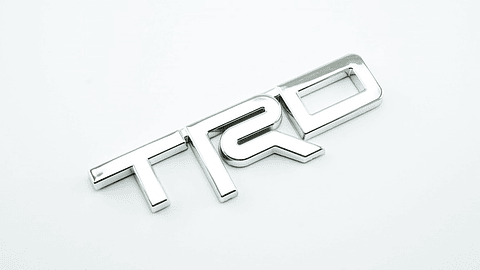 Emblema Logo Para Toyota Trd Metálico Tuning 12.3x3.4cm Cromado