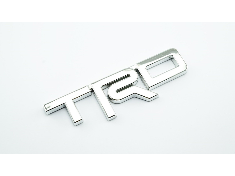 Emblema Logo Para Toyota Trd Metálico Tuning 12.3x3.4cm Cromado 1