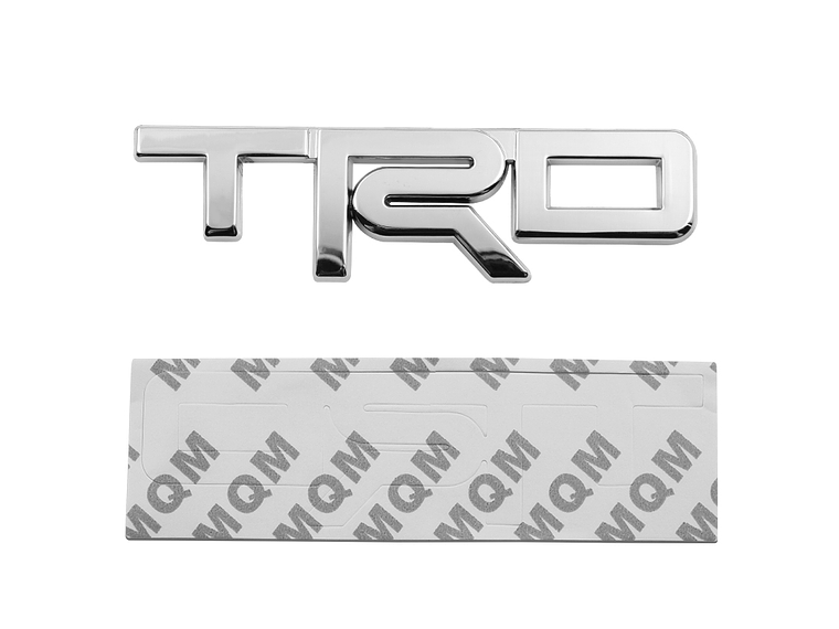 Emblema Logo Para Toyota Trd Metálico Tuning 12.3x3.4cm Cromado 2