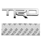 Emblema Logo Para Toyota Trd Metálico Tuning 12.3x3.4cm Cromado - Miniatura 2