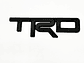 Emblema Logo Para Toyota Trd Metálico Tuning 12.3x3.4cm Negro - Miniatura 1