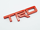 Emblema Logo Para Toyota Trd Metálico Tuning 12.3x3.4cm Rojo - Miniatura 1
