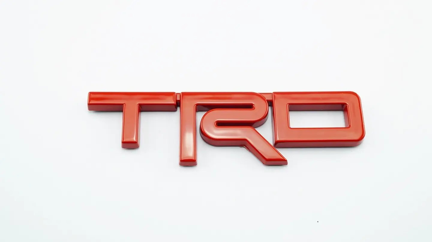 Emblema Logo Para Toyota Trd Metálico Tuning 12.3x3.4cm Rojo 3