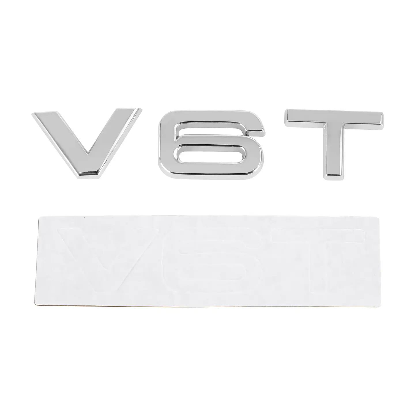 Logo V6t Emblema V6 T Para Audi 8.1x1.8cm Cromado 2