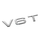 Logo V6t Emblema V6 T Para Audi 8.1x1.8cm Cromado - Miniatura 1