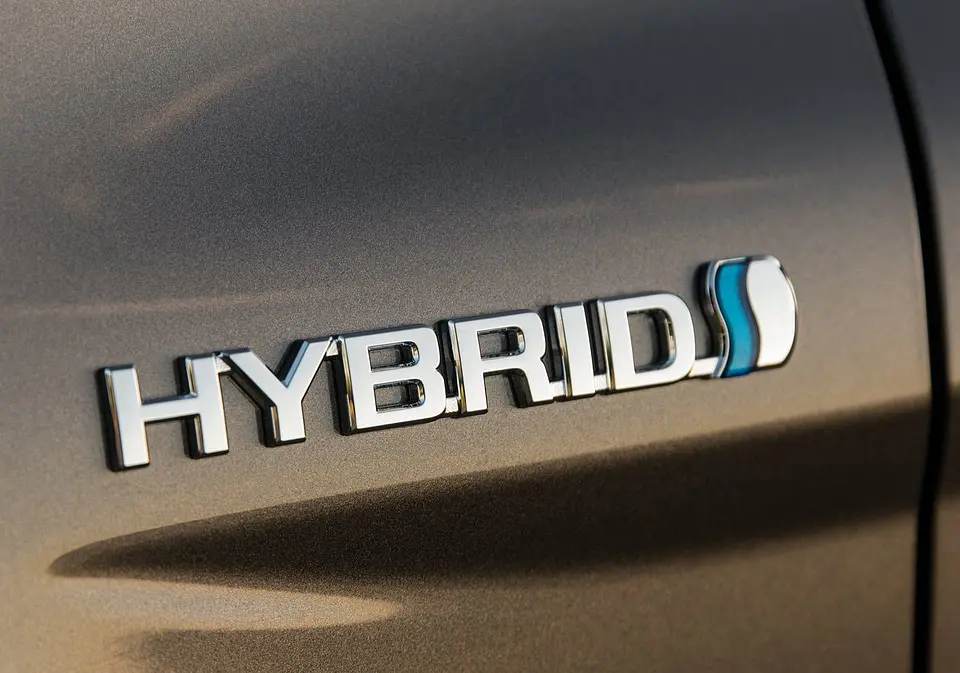 Emblema Hibrido Logo Hybrid 13.4x2cm Metálico 3