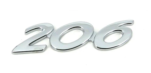 Logo Emblema Para Peugeot 206 9.3x2.6cm Metalico