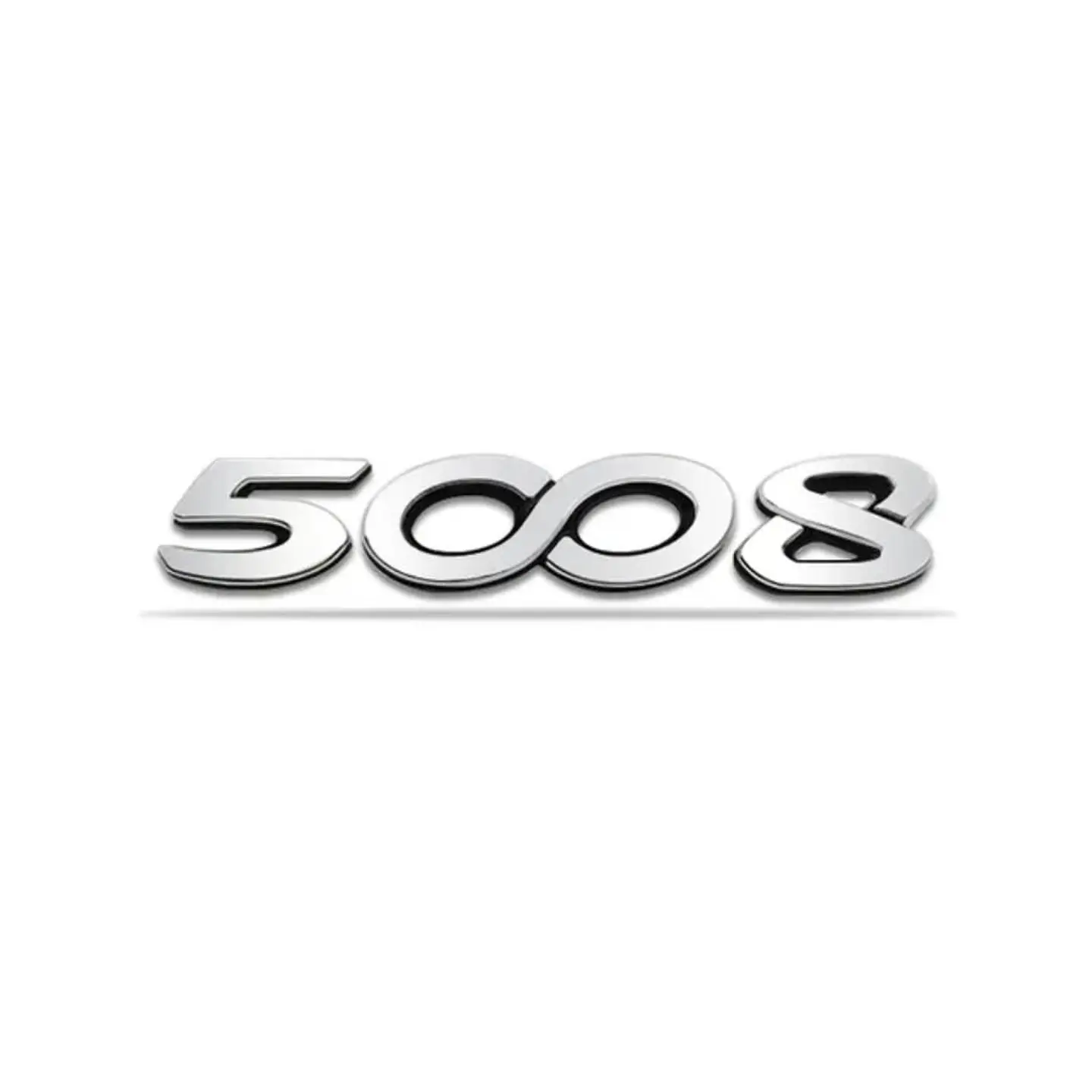 Logo Emblema Para Peugeot 5008 13x2.4cm Metal 1