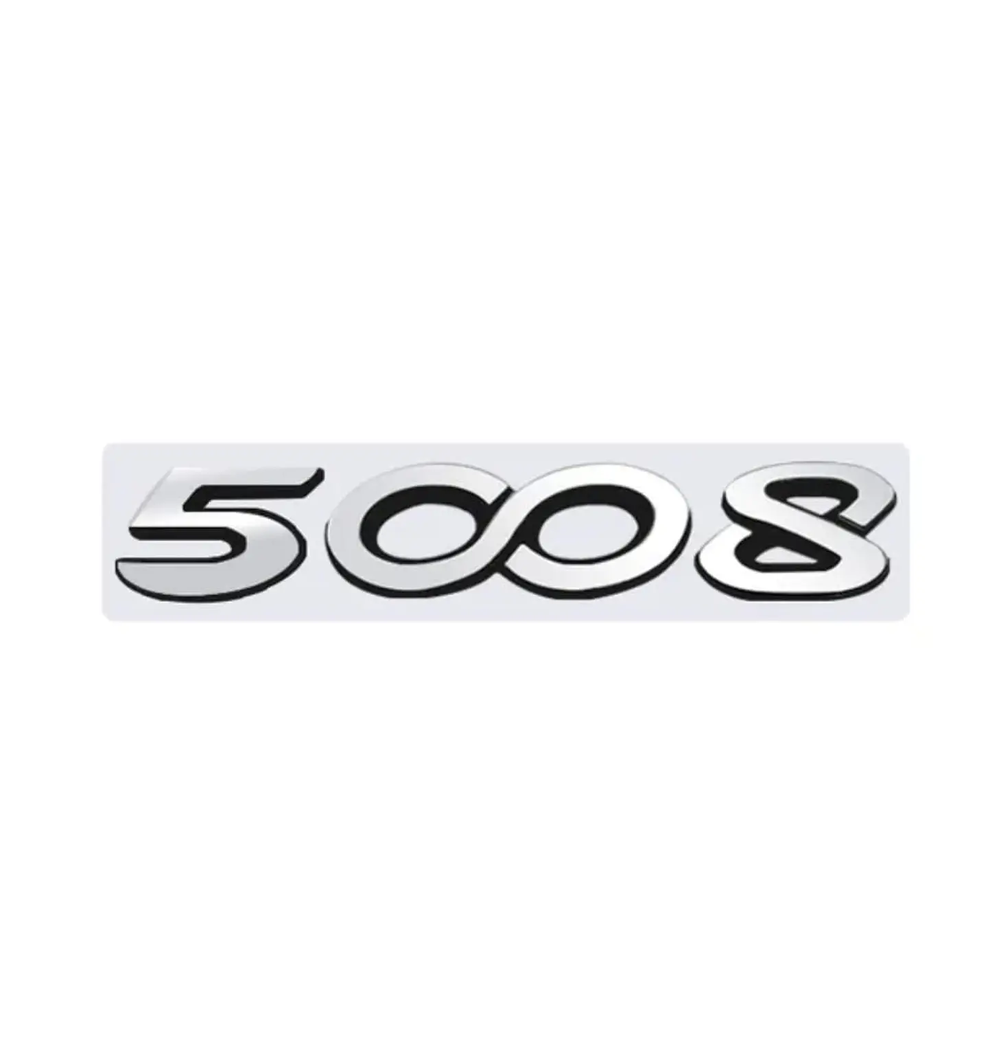 Logo Emblema Para Peugeot 5008 13x2.4cm Metal 2