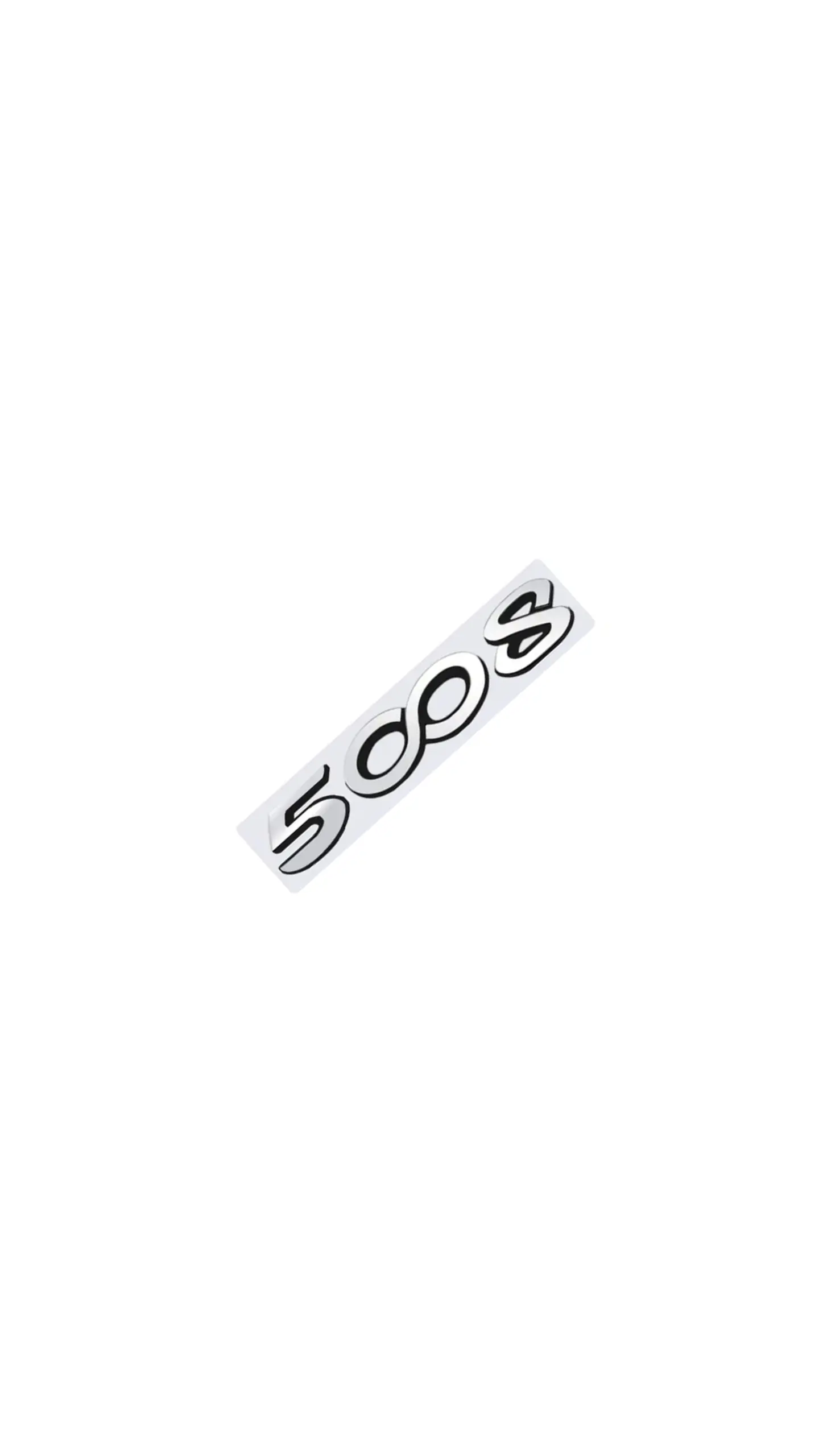 Logo Emblema Para Peugeot 5008 13x2.4cm Metal 3