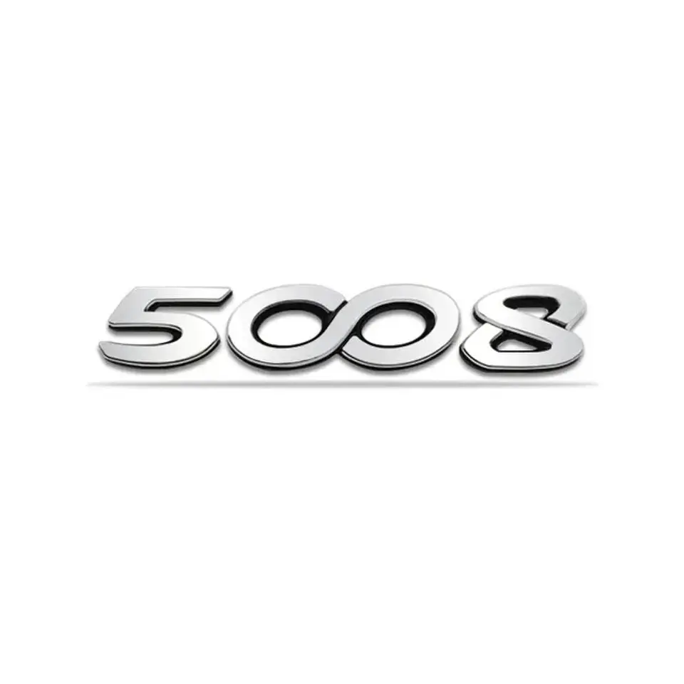Logo Emblema Para Peugeot 5008 13x2.4cm Plastico 1