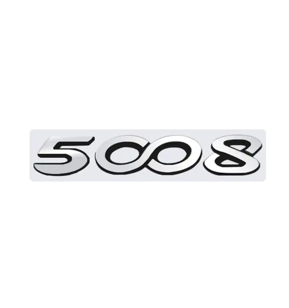 Logo Emblema Para Peugeot 5008 13x2.4cm Plastico 2