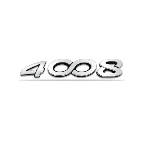 Logo Emblema Para Peugeot 4008 14.3x2.4cm Metálico