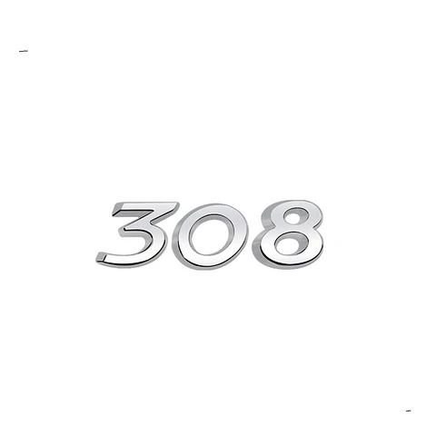 Logo Emblema Para Peugeot 308 9.6x2.8cm Plástico