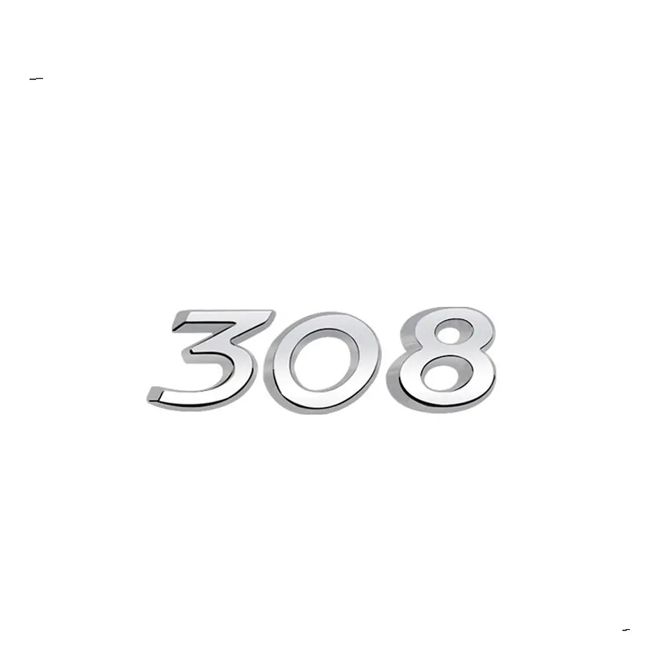 Logo Emblema Para Peugeot 308 9.6x2.8cm Plástico 1