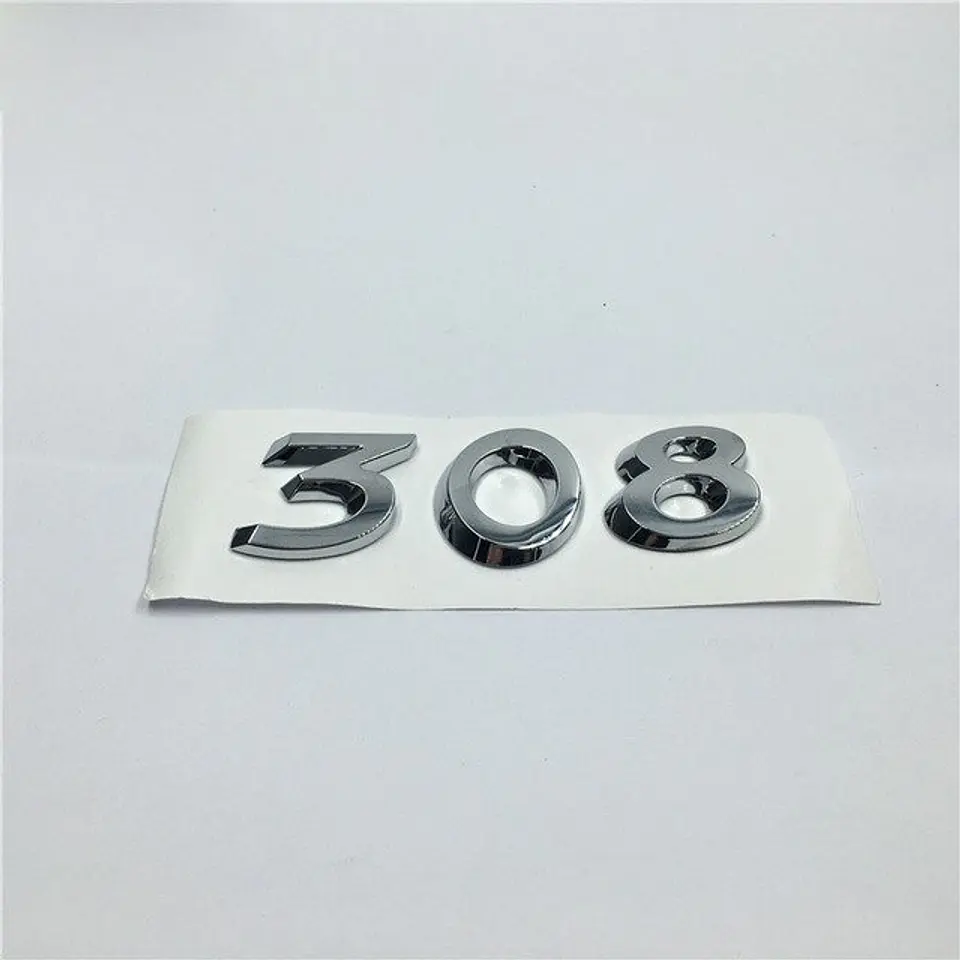 Logo Emblema Para Peugeot 308 9.6x2.8cm Plástico 2