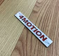 Logo 4motion Emblema Para Volkswagen 4 Motion 10.4x1.5cm Cromado/ Rojo - Miniatura 2