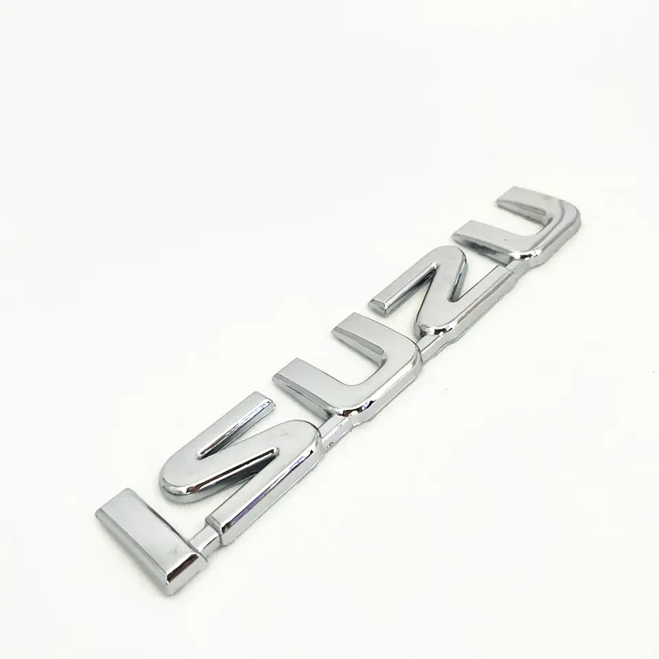 Logo Emblema Para Isuzu 14.4x2.5cm Cromado 1