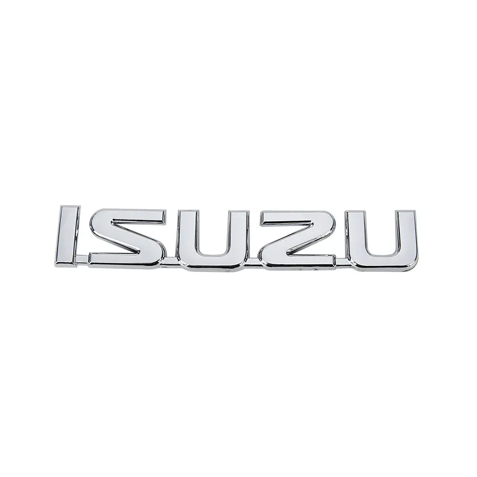 Logo Emblema Para Isuzu 14.4x2.5cm Cromado 2
