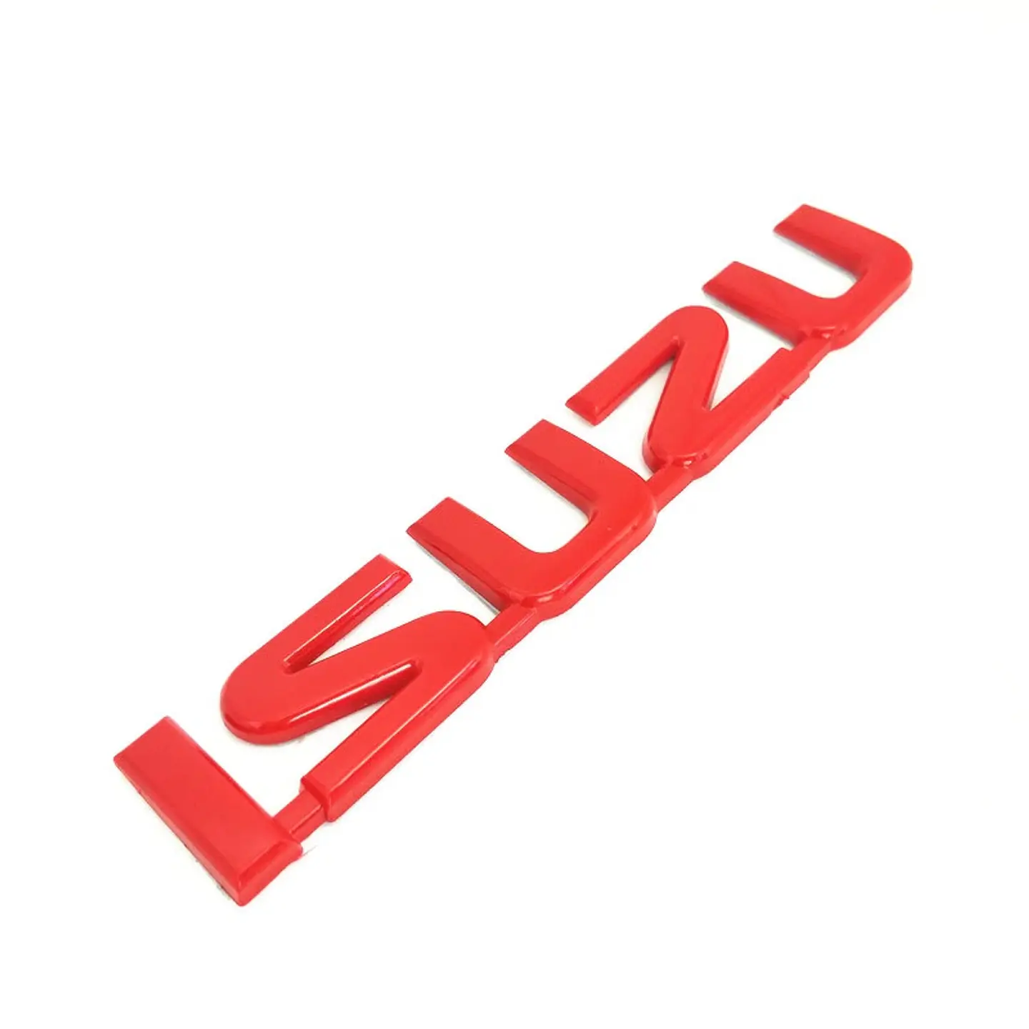 Logo Emblema Para Isuzu 14.4x2.5cm Rojo 1