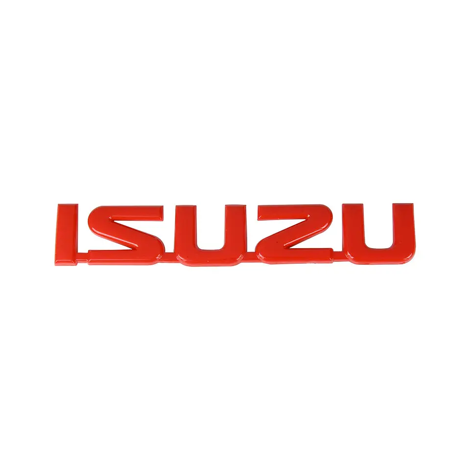Logo Emblema Para Isuzu 14.4x2.5cm Rojo 2