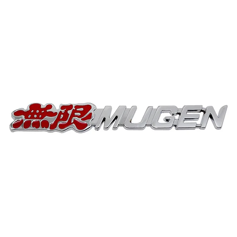 Logo Adhesivo Emblema Mugen Para Honda 14.4x2.2cm Rojo