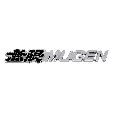 Logo Adhesivo Emblema Mugen Para Honda 14.4x2.2cm Negro