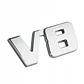 Emblema Logo V8 Multimarca 5.9x2.6cm Metálico Cromado - Miniatura 4