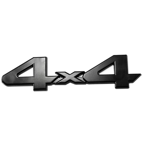 Logo Emblema 4x4 Para Toyota 15x3.8cm Metalico Negro